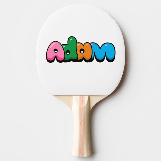 Adam Ping Pong Paddle (Front)
