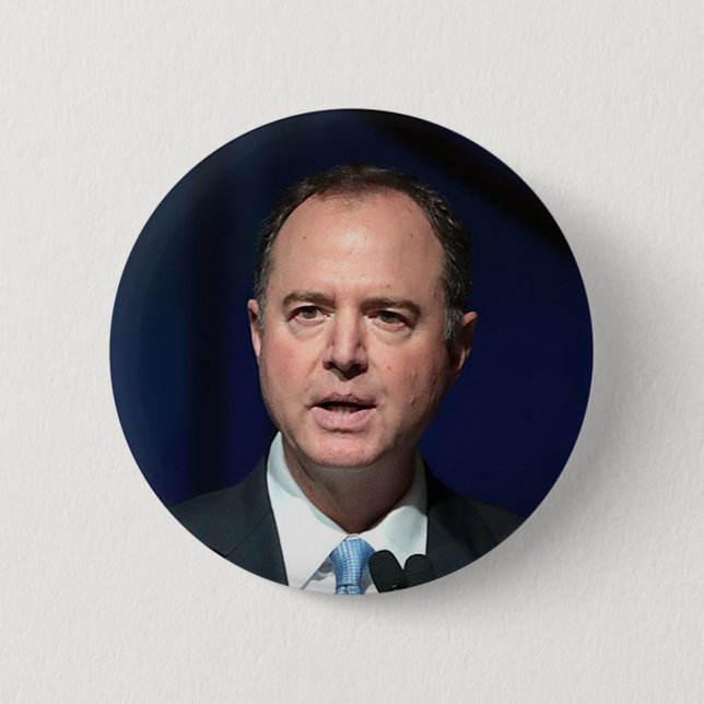Adam Schiff 6 Cm Round Badge (Front)