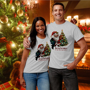 Adam Scottie Dog Christmas Personalised T-Shirt