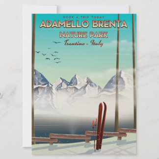 Adamello Brenta nature park Italy Vacation print Invitation