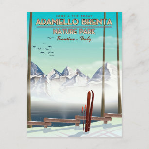 Adamello Brenta nature park Italy Vacation print Postcard
