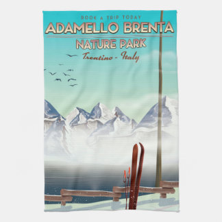 Adamello Brenta nature park Italy Vacation print Tea Towel