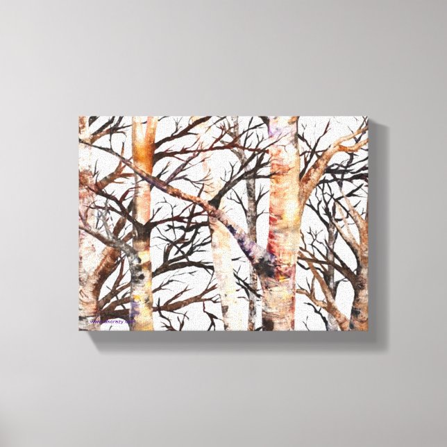 Adam's Birch Canvas Print (Front)