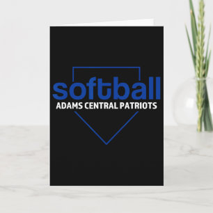 Adams Central Patriots Softll Home Plate Card
