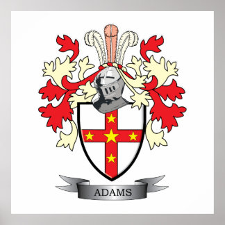 Adams Coat of Arms Poster