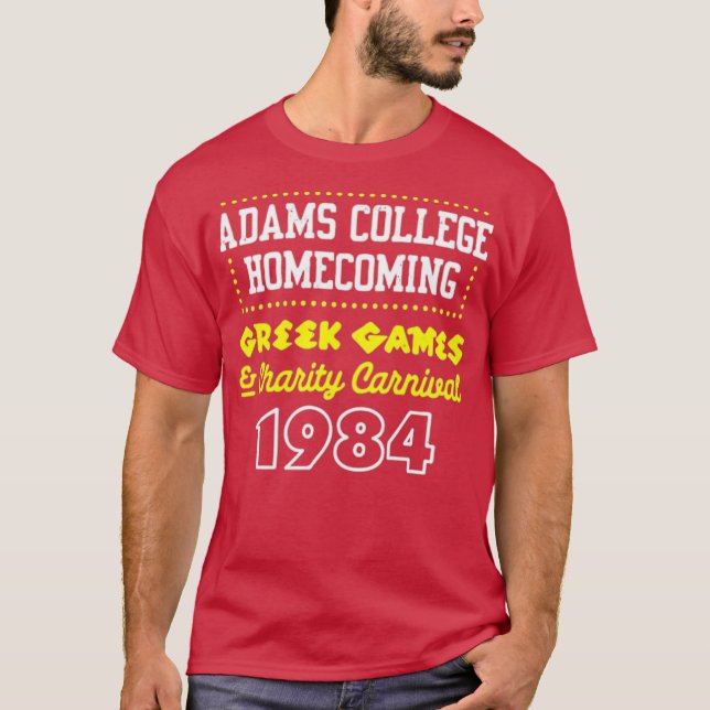 Adams College Homecoming 1984 T-Shirt (Front)