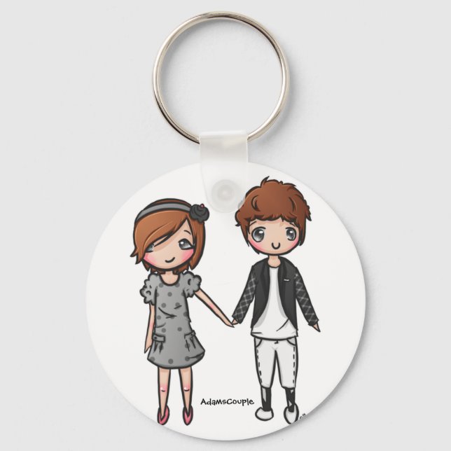 Adams Couple Keychain (Front)