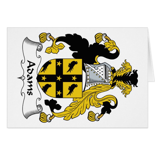 Adams Family Crest (Front Horizontal)
