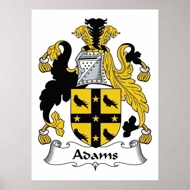 Adams Family Crest Poster (Front)