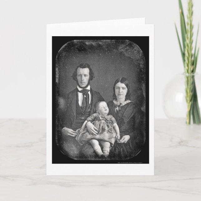 Adams Family Daguerreotype 1846 Card (Front)