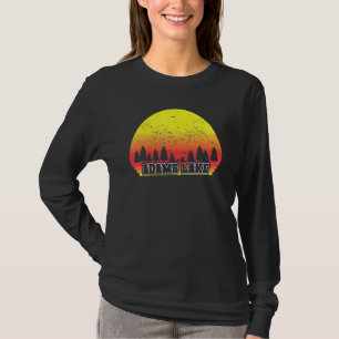 Adams Lake Indiana Retro Scenic Sunset Graphic T-Shirt