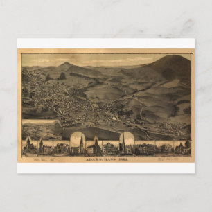 Adams, Massachusetts in 1882 Postcard