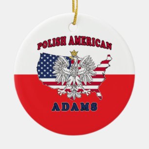 Adams Massachusetts Polish Ceramic Tree Decoration