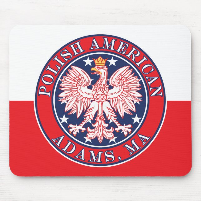 Adams Massachusetts Polish Mouse Mat (Front)