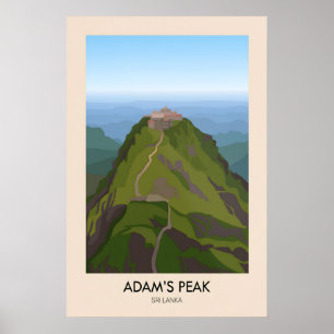 Adams Peak Travel Poster