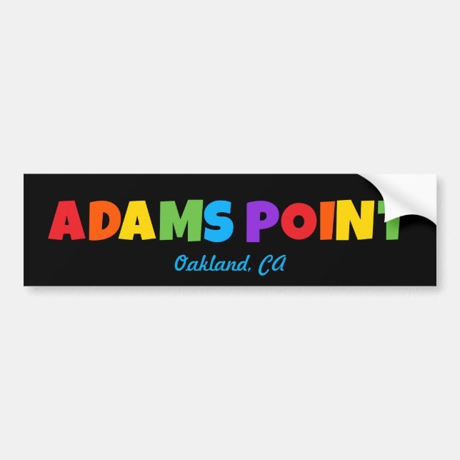 Adams Point / Fairyland Bumper Sticker (Front)