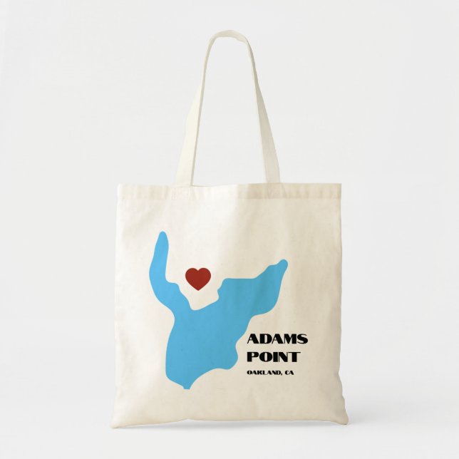Adams Point/ Lake Merritt Tote Bag (Front)