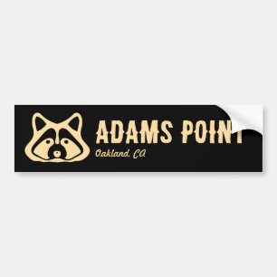 Adams Point Racoon Bumper Sticker
