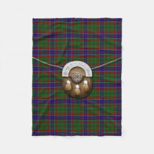 Adams Tartan And Sporran Fleece Blanket