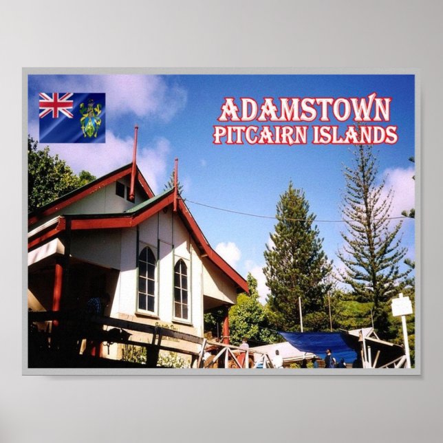 Adamstown - Pitcairn Islands - Poster (Front)
