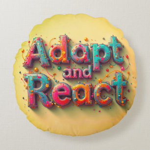 Adapt and React A grade Cotton Round Cushion