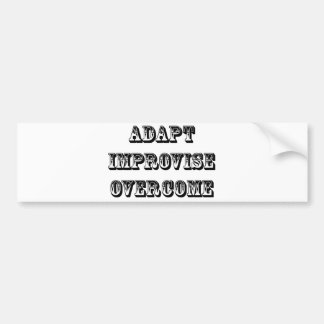 Adapt-Improvise-Overcome Bumper Sticker