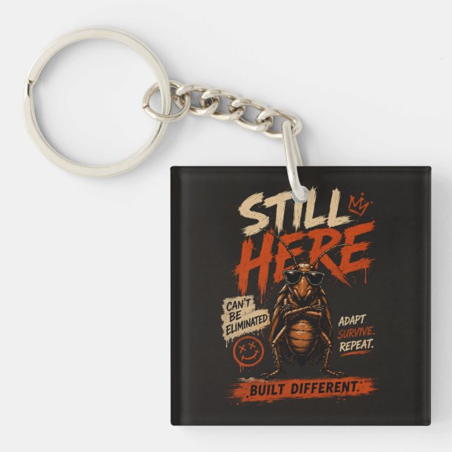 Adapt Survive Repeat Roach Keychain (Front)