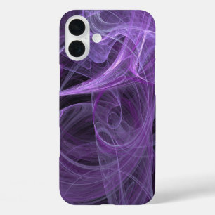 Adapt to all phone cases - Purple & Black Fractal