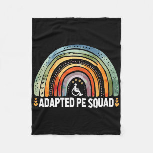 Adapted Pe Squad Ck To School Teacher Adapted Pe Fleece Blanket