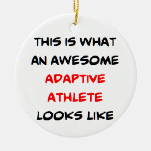 adaptive athlete, awesome ceramic tree decoration