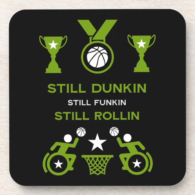 Adaptive Disabled Basketball Coaster (Front)