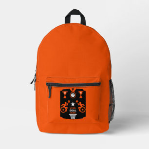 Adaptive Disabled Basketball Printed Backpack