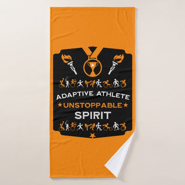 Adaptive Disabled Sports Gift Bath Towel (Bath Towel)