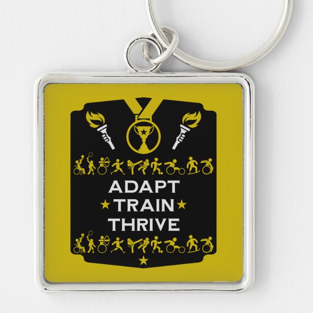 Adaptive Disabled Sports Gift Key Ring (Front)