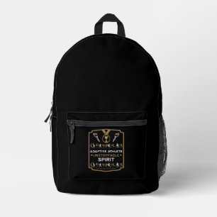 Adaptive Disabled Sports Gift Printed Backpack