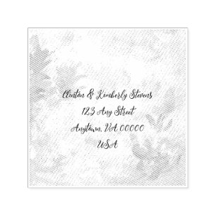 Adara Elegant Custom Self Inking Address Stamp