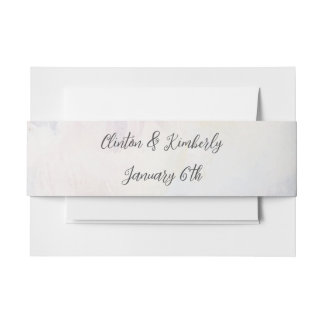 Adara Elegant Customisable Invitation Belly Bands Band