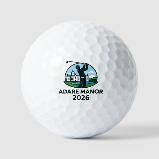 Adare Manor 2026 Golf Balls (Front)