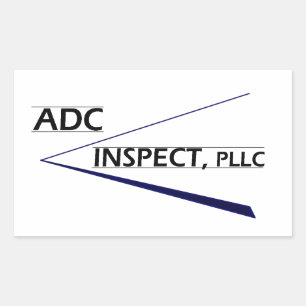 ADC Inspect Logo Rectangular Sticker