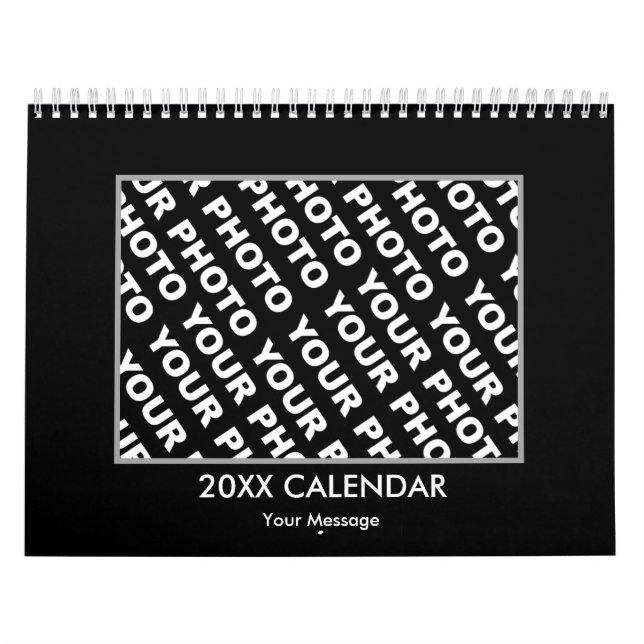 Add 14 Photos Calendar Black (Cover)
