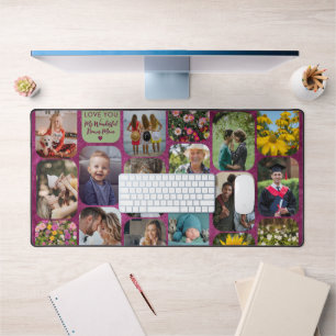 Add 17 Photos Modern Purple Love You Bonus Mum Desk Mat
