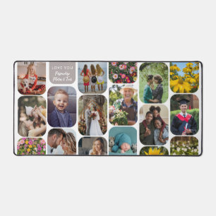 Add 17 Photos Modern Stylish Elegant Family Gift Desk Mat