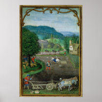 Add 18855 October: ploughing and sowing, from a Bo