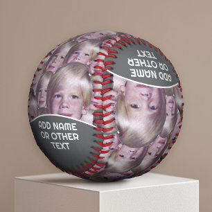 Add 1 Floating Head Photo All Over Pattern Baseball