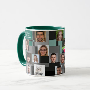 Add 20 Photos Modern Colleague Retirement Farewell Mug