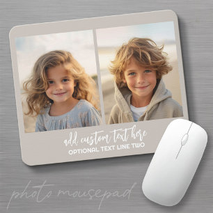 Add 2 Photos - Simple Collage Mouse Mat