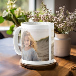 Add 2 Photos - Simple Collage on both sides Coffee Mug<br><div class="desc">You can replace the photo of your baby (or babies) and create a one-of-a-kind gift! A simple,  minimal design with only 2 photos.</div>
