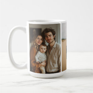 Add 3 Photos - Simple Collage - Modern Minimal Coffee Mug