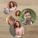 Add 6 Photos and Create Your Own Collage Confetti<br><div class="desc">Square photos work best on this template. Add up to 6 different pictures for a great variety for a party decoration.</div>