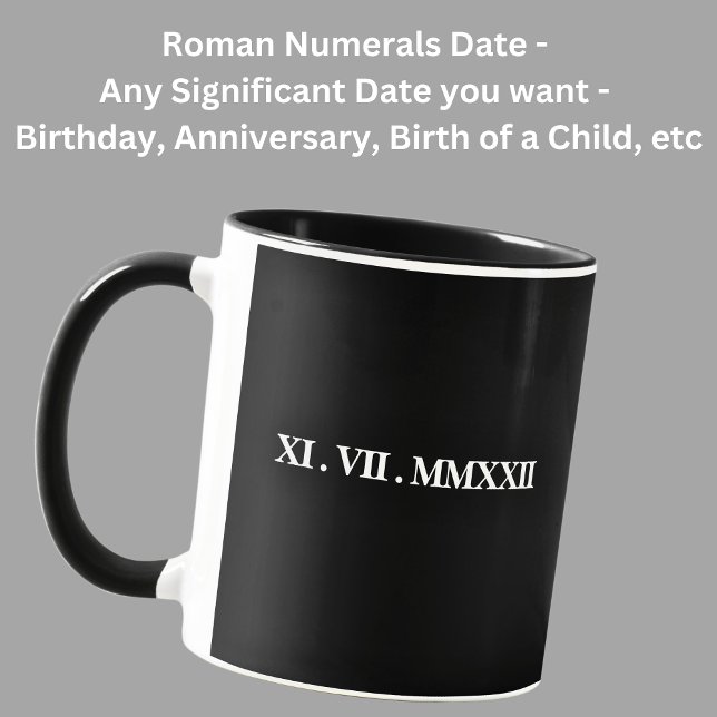 Add A Birth Date, Anniversary, Name, & Message etc Mug (Creator Uploaded)